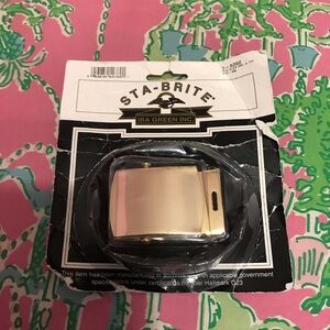 Sta Brite military Gold and black elastic Belt